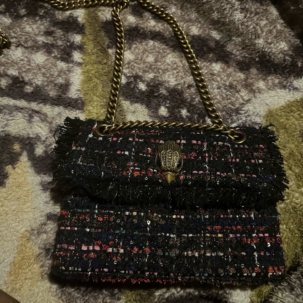 Kurt geiger London tweed purse red combination
